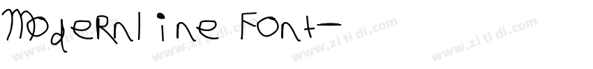 Modernline Font字体转换
